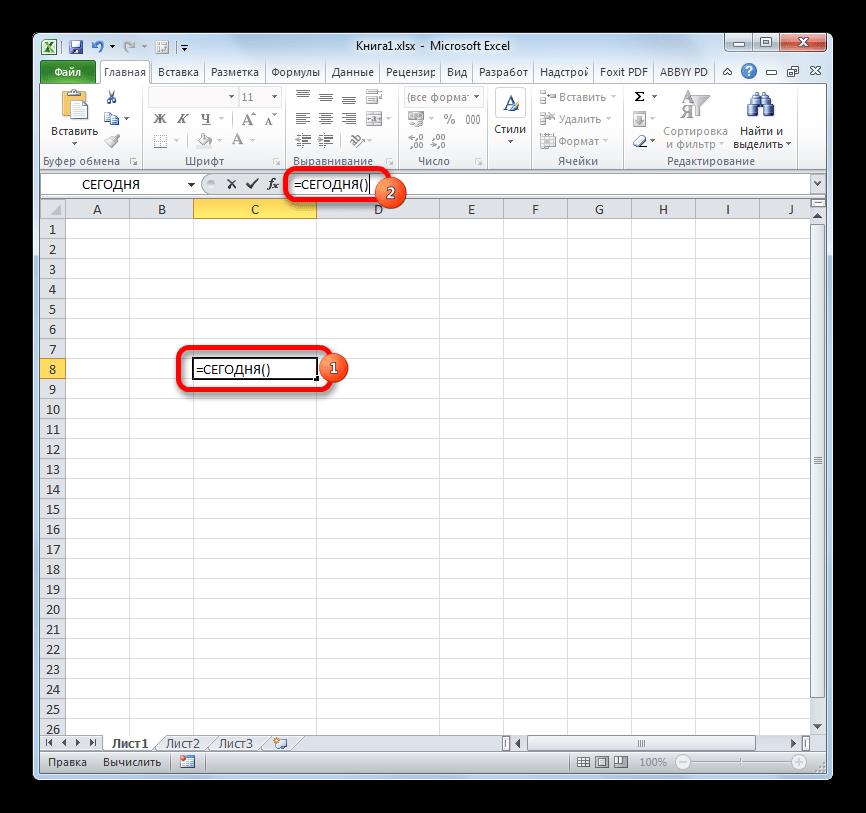 Пересчет формулы в Microsoft Excel