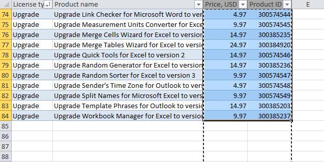Перемещаем столбец в Excel