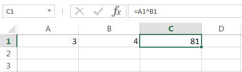 Математические функции Excel