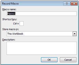 Запись макроса в Excel